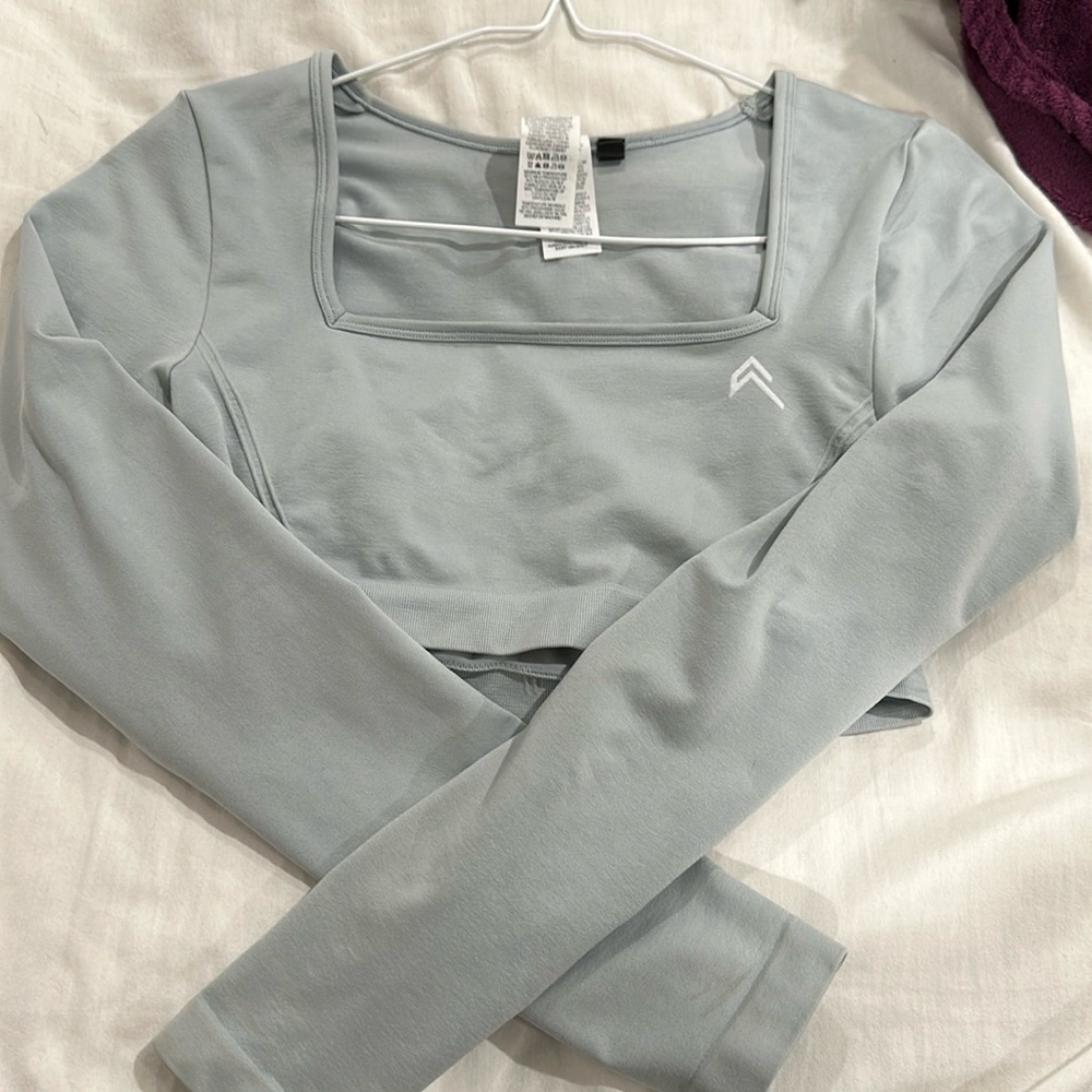 Oner active effortless square neck long sleeve top